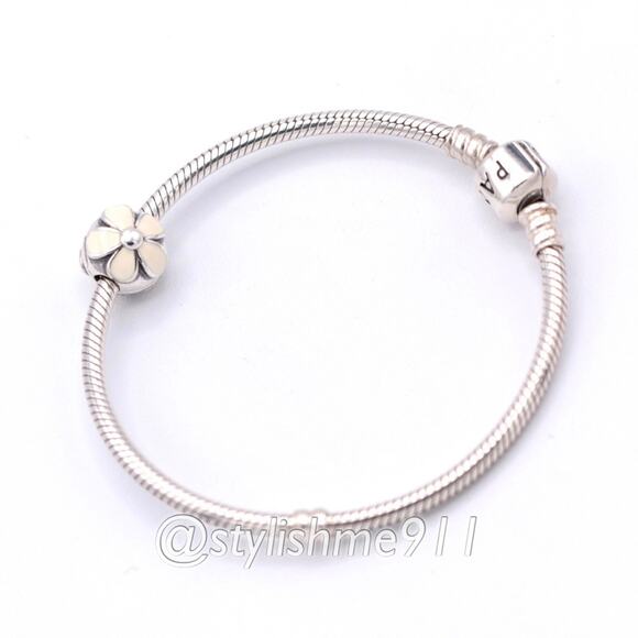 Authentic PANDORA Darling Daisies Clip with White Enamel - 791259EN12 - Picture 7 of 14